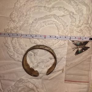 Lot of Silver Brooch and Bracelet